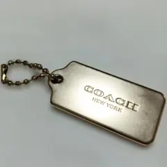COACH コーチ ゴールドカラー チャーム キーホルダー