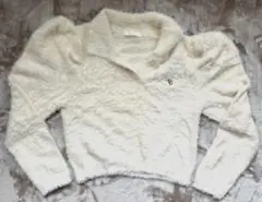 Chico クロップドセーター ホワイト