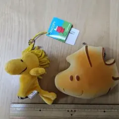 スヌーピー ウッドストック ぬいぐるみキーホルダー