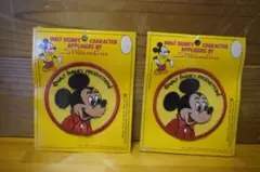 ミッキー　レトロ　ワッペン　セット　ヴィンテージ　ディズニー　アメリカ
