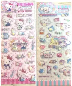 サンリオ公式　シャカシャカシール　キティちゃん　シナモンロール　２枚セット