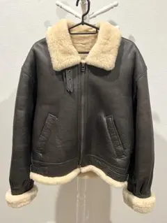 ムートンフライトジャケット B-3タイプ シープスキン ボア ヴィンテージ