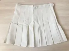 ホワイト プリーツスカート ミニスカート テニススカート キュロット