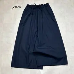 新品未使用✨yuni ワイドパンツ コットン ウエストゴム Free