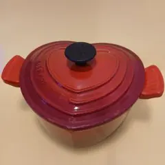 LE CREUSET ル・クルーゼ ハート型 両手鍋 レッド