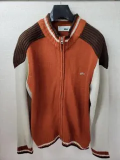 90s French　LACOSTE フレンチラコステ　アクリルブルゾン　XLのサムネイル