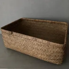 古い 竹製 かご バスケット 収納 インテリア 古道具