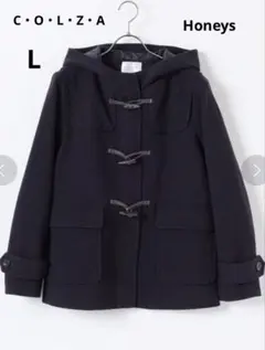 LハニーズhoneysコルザC・O ・L・Z・Aダッフルコートネイビー