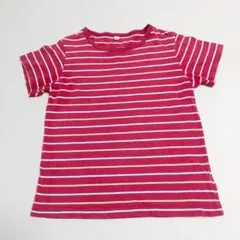 無印良品＊ボーダー半袖 Tシャツ☆男女兼用120㎝