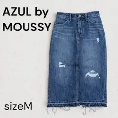 AZUL by MOUSSY M デニムスカート ダメージ加工 ロングのサムネイル