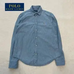 大人気　ラルフローレン　ワンポイントシャツ　長袖　リネン　ポニー刺繍
