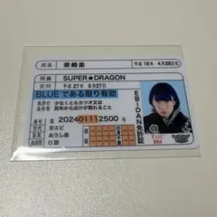 ダンエビ 推し免許証 DAN!DAN!EBiDAN 柴崎楽 スパドラ 松村和哉