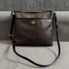 COACH ショルダーバッグ ダークブラウン