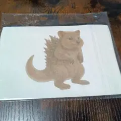 クワッカワラビー　怪獣　ポーチ　レトロ　小物入れ　雑貨　化粧　21×15cm