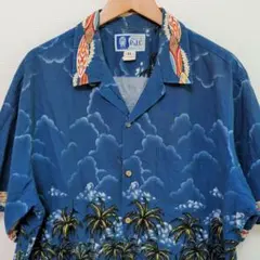 ハワイ製　Robert J. Clancey RJC アロハシャツ　サーフボードのサムネイル