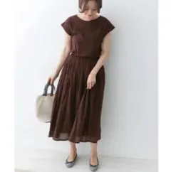 URBAN RESEARCH DOORS ブラウンキャミワンピース