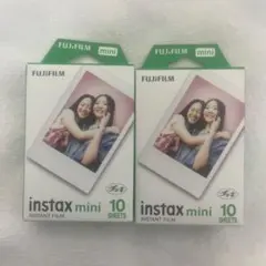 FUJIFILM instax mini チェキフィルム 10枚入り×2