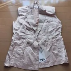 【新品】ZARA オーバーサイズジレベスト　サテンLimitedEdition
