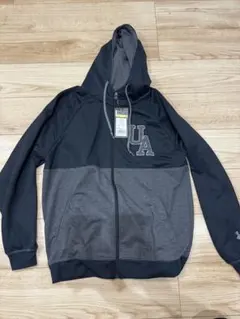 Under Armour フルジップ パーカー ブラック/グレーのサムネイル