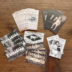 コラージュペーパー　35枚　カード　ヴィンテージ　コラージュ素材　レトロ