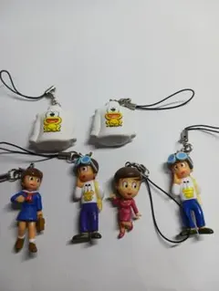 ど根性ガエル ミニフィギュア ストラップ 6点セット