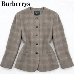 希少 プローサム バーバリーズ ヴィンテージ ノーカラーロングジャケット 9のサムネイル