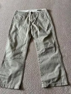 Edwin カーキ チノパン 4ポケット ボタン付き