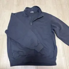 GU ハーフジップスウェット ダークグレーのサムネイル