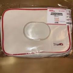 新品　3COINS 圧縮おむつポーチ