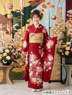 振り袖　フルセット　辻ヶ花　桐屋　金通し　しつけ糸付き　成人式　長尺袋帯　889