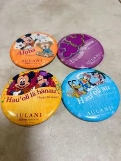 AULANI ディズニー　キャラクターバッジ 4個セット