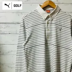プーマ PUMA ゴルフウェア 長袖 ポロシャツ ボタンダウン Lサイズ