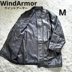WindArmor ウインドアーマー　レザージャケット　ラムレザー　ブラック