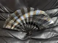 扇子　29cm 銀ホログラム霞　舞扇子　舞踊　大衆演劇　着物　和装　小物