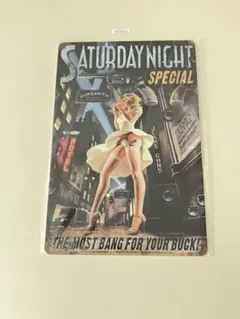 SATURDAY NIGHT SPECIAL ブリキ看板 インテリア