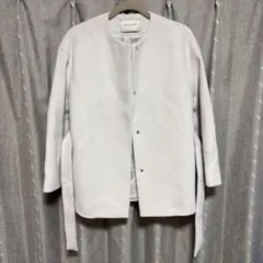 y032302 UNITED ARROWS ノーカラージャケット　38　コート