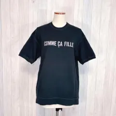 【COMMECAFILLE】半袖Tシャツ カットソー プリントロゴ カジュアル