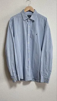 NAUTICA ストライプ 長袖シャツ