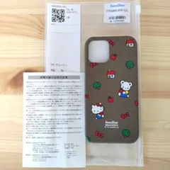 【新品未使用】ファミリア　カスタマイズ　iPhoneケース　グレージュのサムネイル