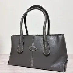 ✨美品✨TOD'S トッズ トートバッグ ターンロック グレー 肩掛け レザー