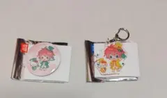 じゃぱぱ　サンリオコラボ　缶バッジ　アクリルキーホルダーのあ缶バッチセット