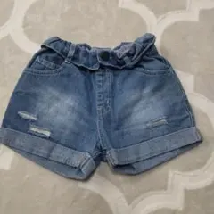 BREEZE デニムハーフパンツ120