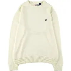 CHAPS クルーネックニットセーター クリームのサムネイル