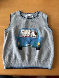 familiar 車デザイン ベビーベスト 80