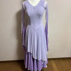 薄紫の社交ダンスドレス
