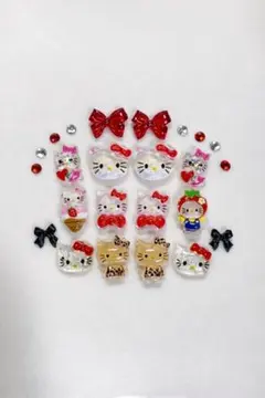 ネイルパーツ　キティ　おまけストーン付き