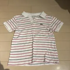 LACOSTE ストライプ ポロシャツ サイズ8