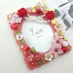 ​ホイップデコ トレカケース 硬質ケース B8 赤 お花 ローズ