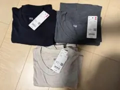 UNIQLO ユニクロ ソフトタッチクルーネックTシャツ 3色セット