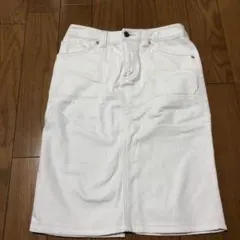 デニムスカート タイトスカート白のサムネイル